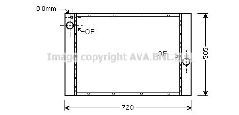 AVA QUALITY COOLING Радиатор, охлаждение двигателя BW2372